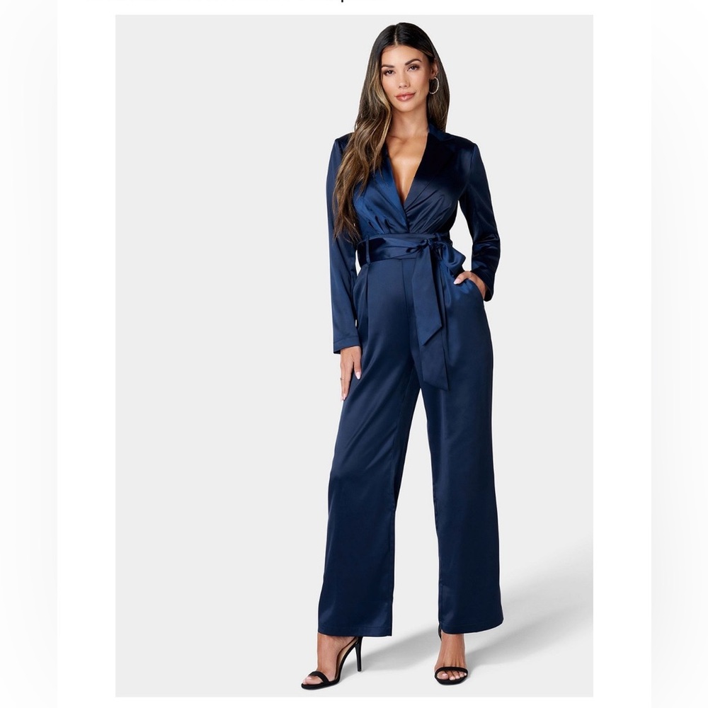 Bebe Satin Jumpsuit